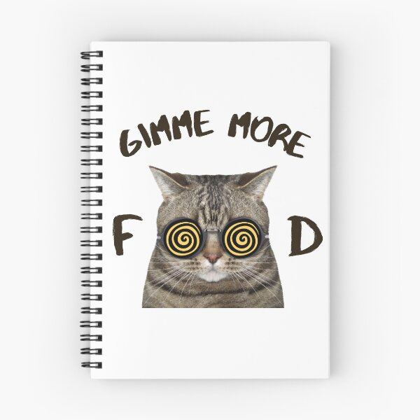 Item preview, Gimme more Food Cat, Cat Hypnotized to Eat More designed and sold by AlfabetDesign.