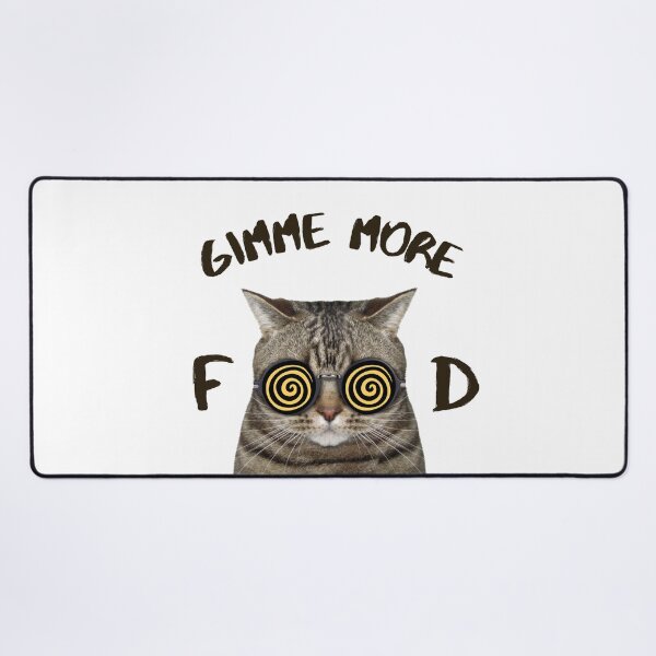 Item preview, Gimme more Food Cat, Cat Hypnotized to Eat More designed and sold by AlfabetDesign.