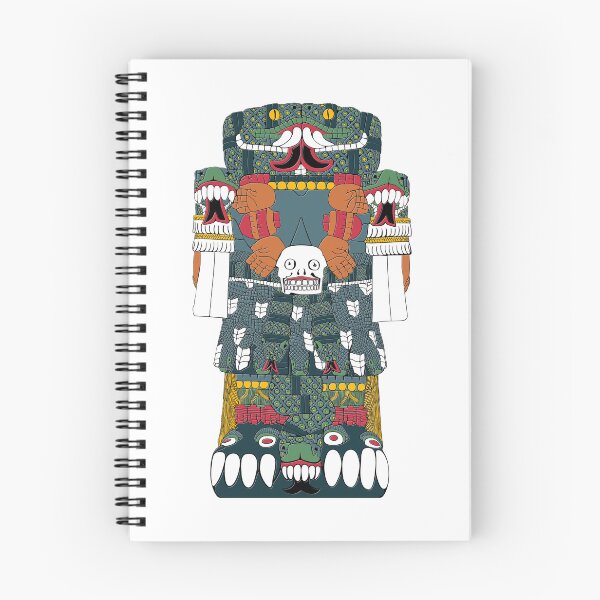 Item preview, Coatlicue - Aztec Mother of the Gods in Traditional Colours designed and sold by Aztectees.