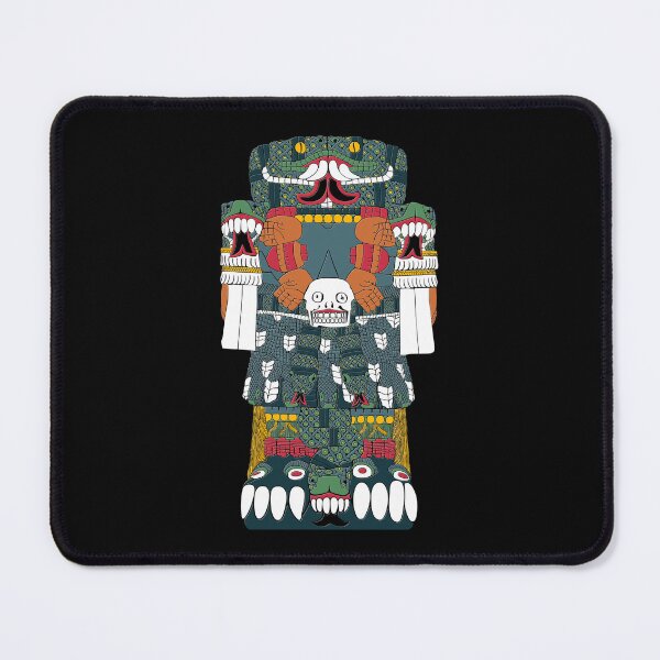 Item preview, Coatlicue - Aztec Mother of the Gods in Traditional Colours designed and sold by Aztectees.