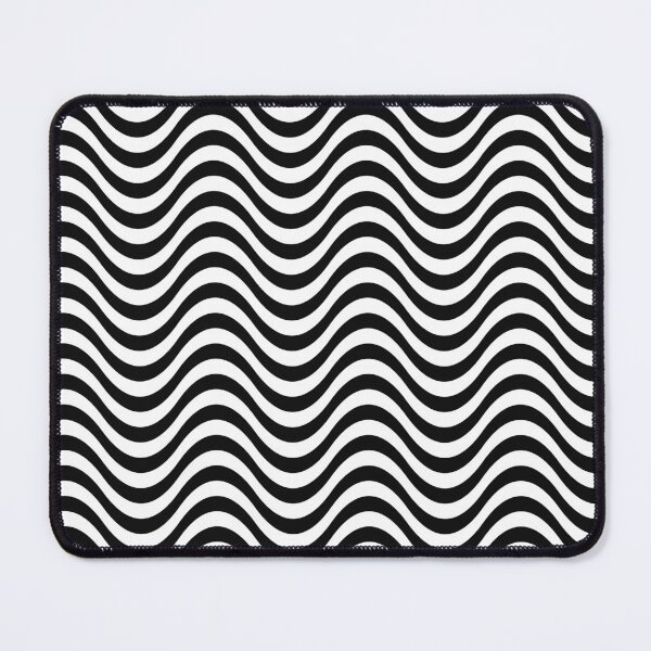 Item preview, Black and White Wave Pattern designed and sold by Vintage Wall Art.