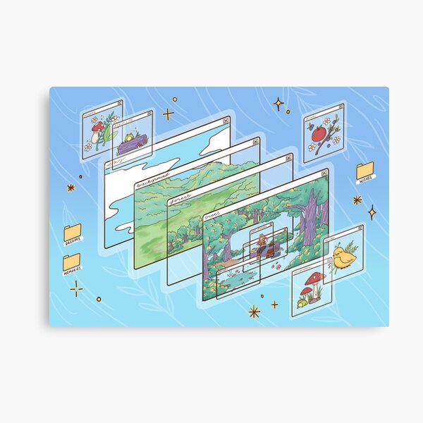 Forest Through the Windows Canvas Print
