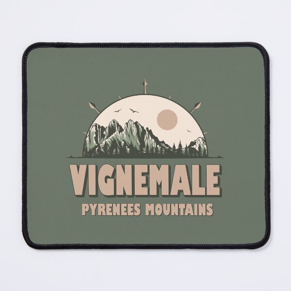Item preview, Vignemale Pyrenees Mountains France Vintage Hiking Design designed and sold by CynthiaGraphics.