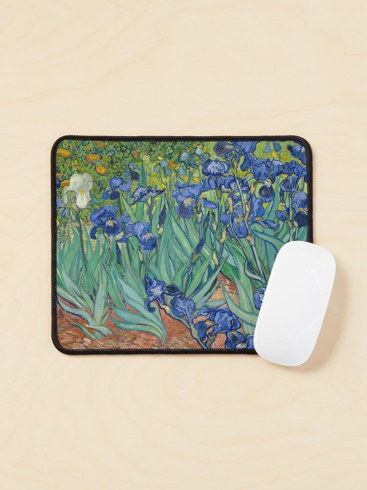 Aperçu 1 sur 5. Tapis de souris avec l'œuvre Van Gogh Irises créée et vendue par fineearth.