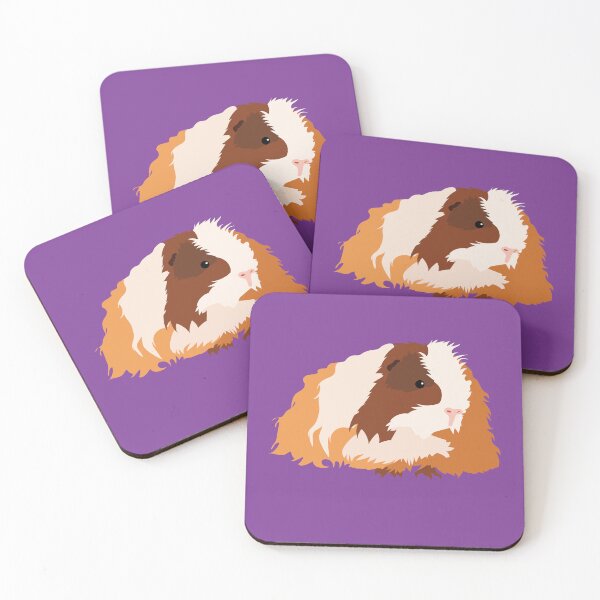 Item preview, Texel Guinea Pig - Purple designed and sold by Eldridge Guinea Pigs.