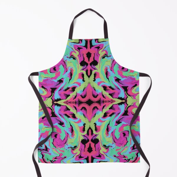 Item preview, Bright and Groovy Retro Inspired Pattern; Acrylic Pour Effect designed and sold by WoollyOrbit2000.