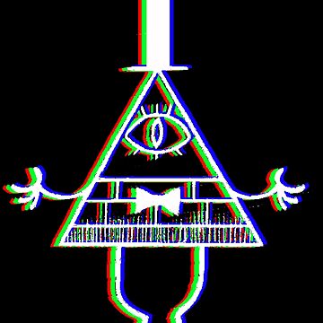 Artwork thumbnail, Bill Cipher - Anaglyph by LostHerMarbles