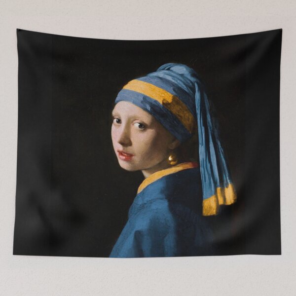 Item preview, Johannes Vermeer, The girl of the pearl - Boca Juniors designed and sold by angus77ok.