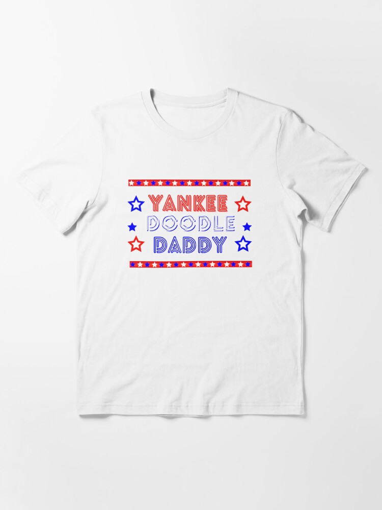 Yankee Doodle Dog Fourth of July Shirt Red White and Blue 