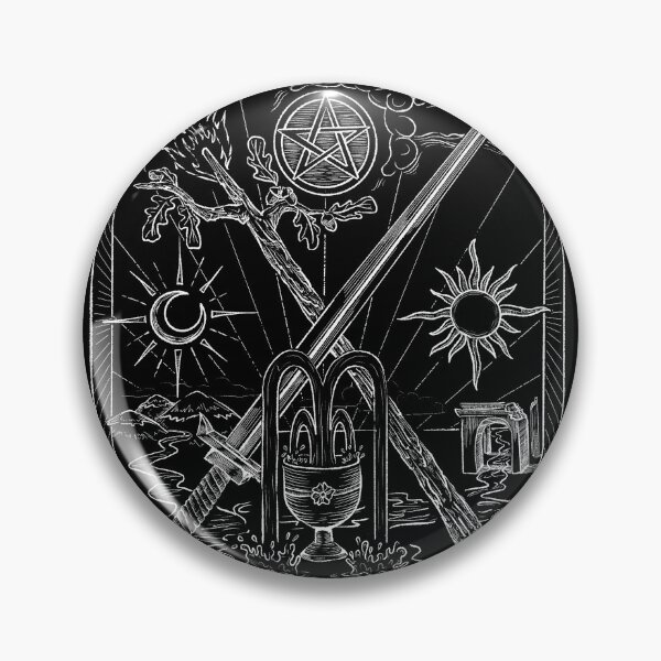 Item preview, Tarotscape - White on Black  designed and sold by ChristinaSeas.