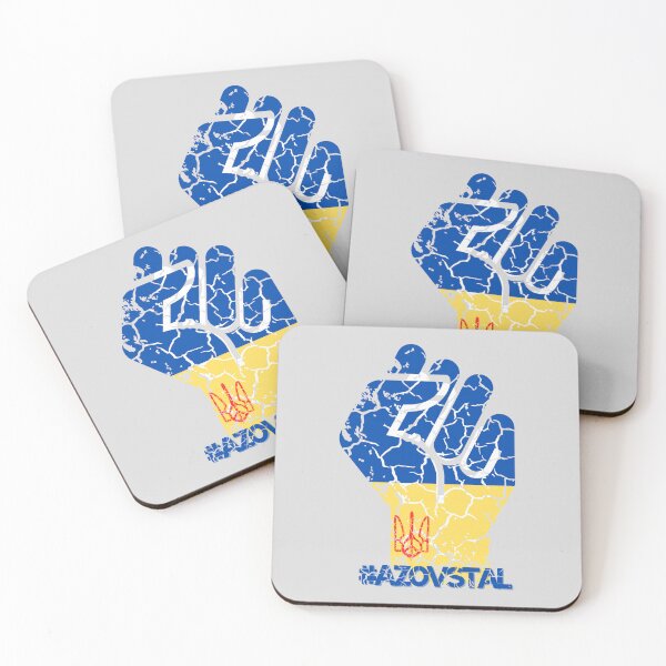 Item preview, Azovstal Trident Fist | Ukraine Resistance | Blue & Yellow Fist | AZOVSTAL | PATAGONIA  designed and sold by TrueWorth.