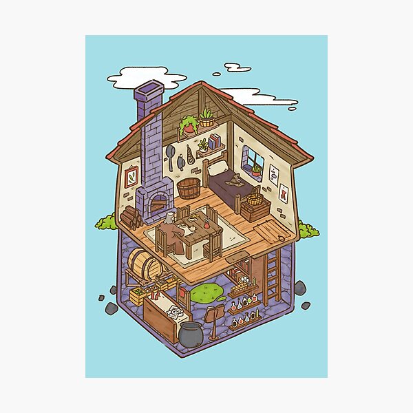 The Forest Wizard's Home Photographic Print