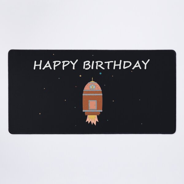 Item preview, HAPPY BIRTHDAY SPACE SHIP designed and sold by Jean Gregory Evans.