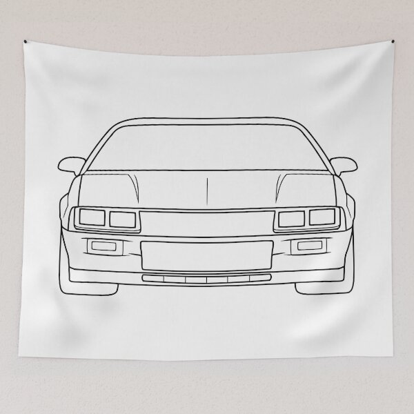 Item preview, Chevrolet Camaro Third Generation Z28 black lines designed and sold by EdimDesign.