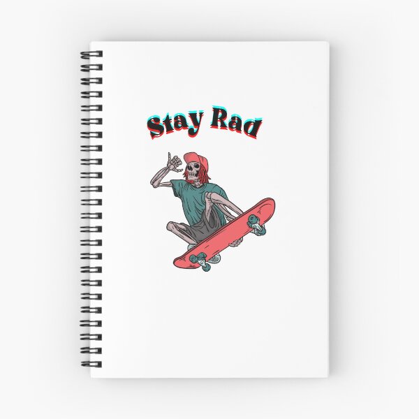 Item preview, 'Stay Rad' Skateboarding Skeleton designed and sold by VibesStudioUS.