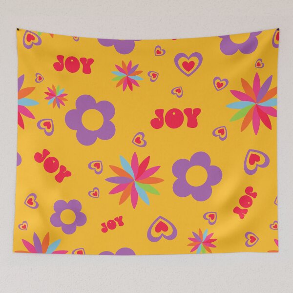 Item preview, JOY Sacred Geometry Dancing Flower Power Seamless Pattern designed and sold by ClaudiaFlores.