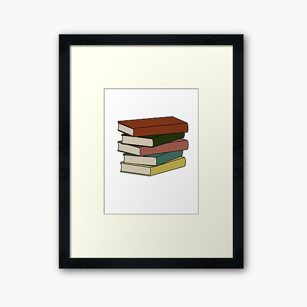 Art Remedy Stilettos And Stacked Books Framed On Canvas Painting