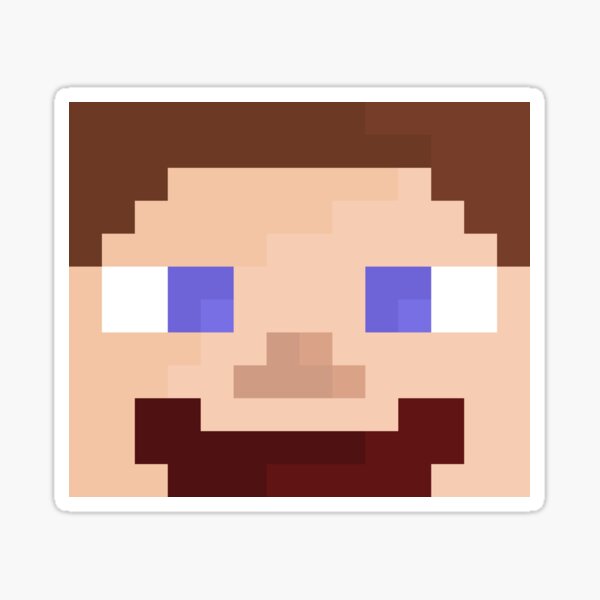 Minecraft Steve Sticker By Kamilhenri Redbubble 