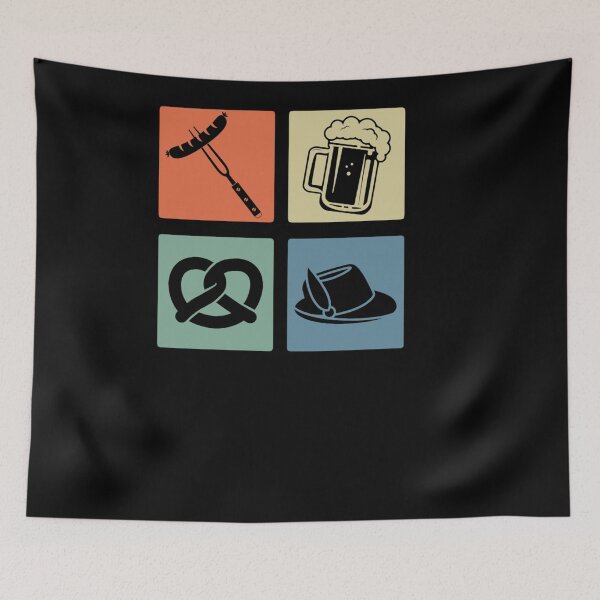 Item preview, WURST BEER PRETZEL GERMAN HAT RETRO BAVARIAN OKTOBERFEST designed and sold by sobriowslen.
