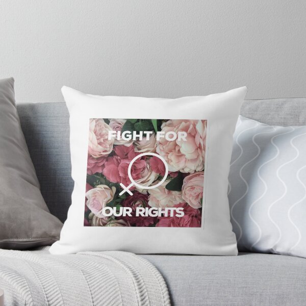 Item preview, 'Fight For Our Rights' Floral Women's Rights Design (White Text) designed and sold by VibesStudioUS.