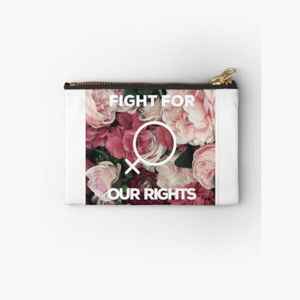 Item preview, 'Fight For Our Rights' Floral Women's Rights Design (White Text) designed and sold by VibesStudioUS.