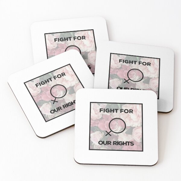 Item preview, 'Fight for Our Rights' Floral Women's Rights Design (Black Text) designed and sold by VibesStudioUS.