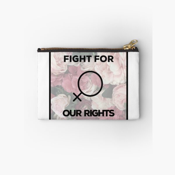 Item preview, 'Fight for Our Rights' Floral Women's Rights Design (Black Text) designed and sold by VibesStudioUS.