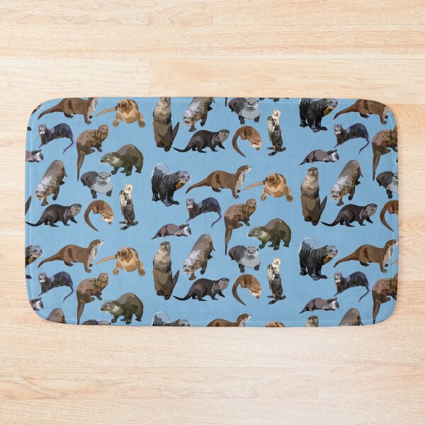 Item preview, O is for Otter,Otter Artwork – Playful Aquatic Mammal Illustration and Wildlife Design designed and sold by PrettylittlepastelUk.