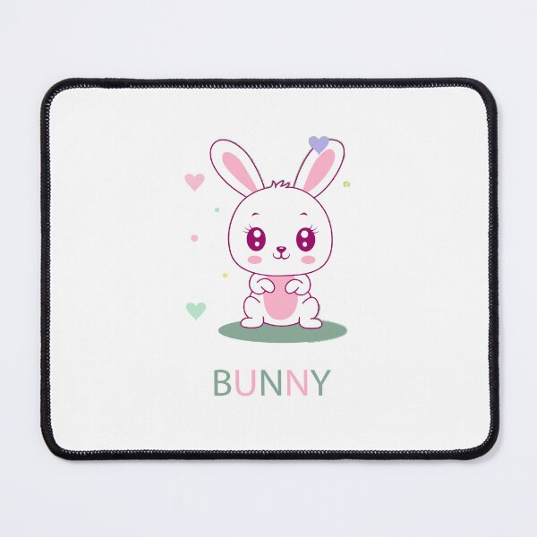 Item preview, mischievous cute bunny - cute and funny - pink heart designed and sold by Ach B.