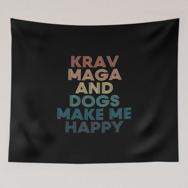 Item preview, Krav Maga And Dogs Make Me Happy- Gift for Krav Maga & Dogs Fans designed and sold by kindxinn.