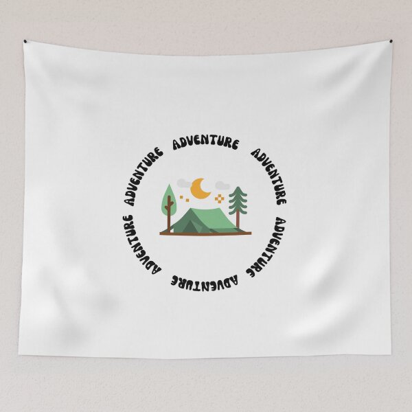Item preview, 'Adventure' Retro-Inspired Camping Design designed and sold by VibesStudioUS.