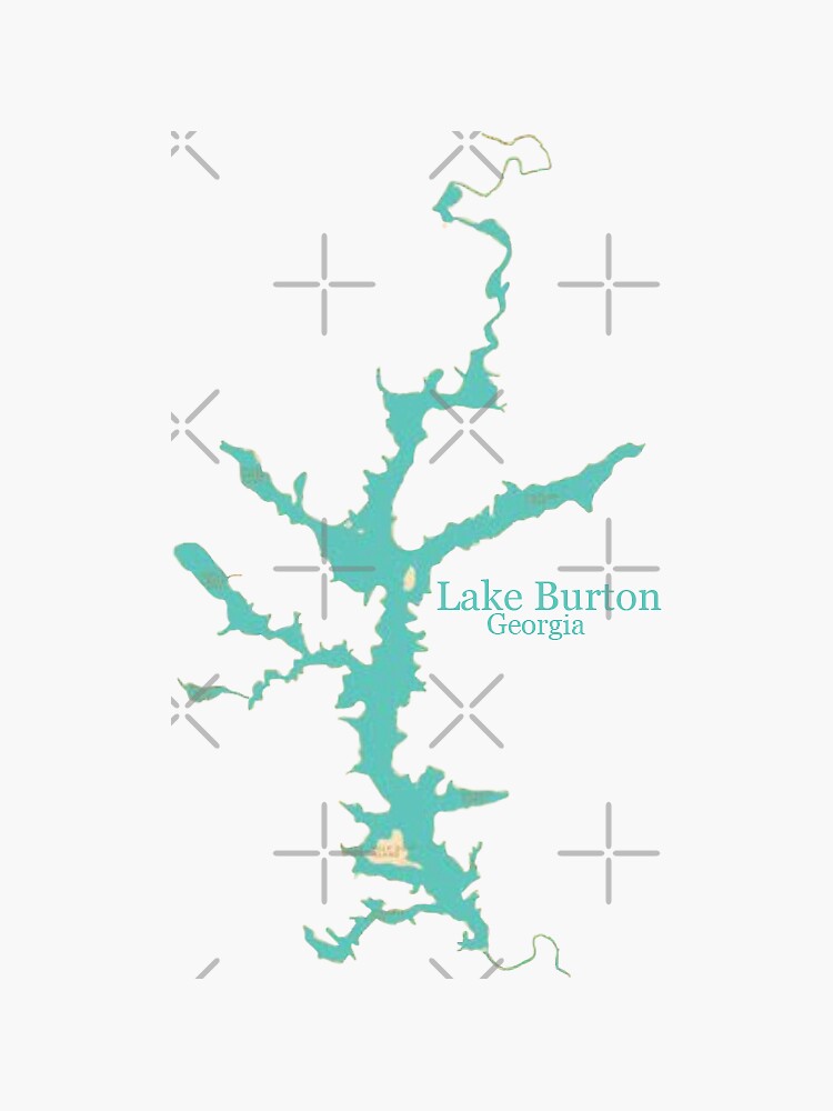 Lake Burton Georgia Map Logo