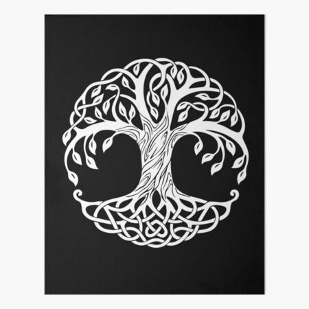 Tree of Life stencil, printable Sacred Tree decoration, spiritual wall art  decor