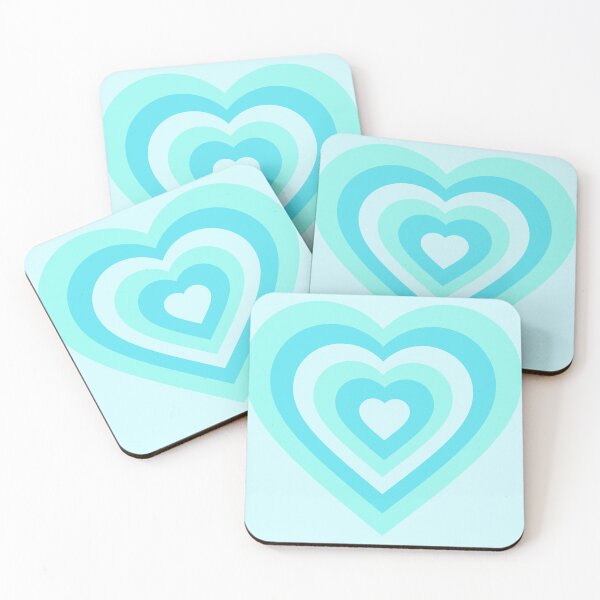 Item preview, Y2K Heart Aqua Blue designed and sold by tangelos.