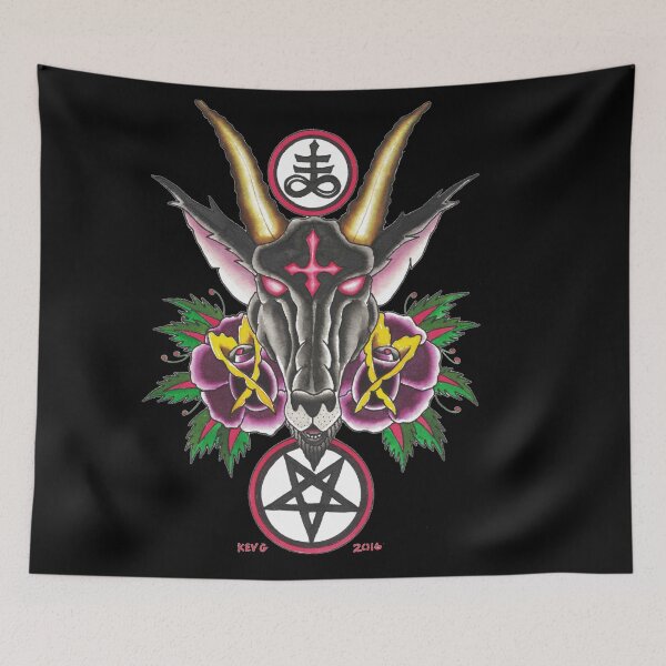 Item preview,  Baphomet Roses - Art By Kev G designed and sold by ArtByKevG.