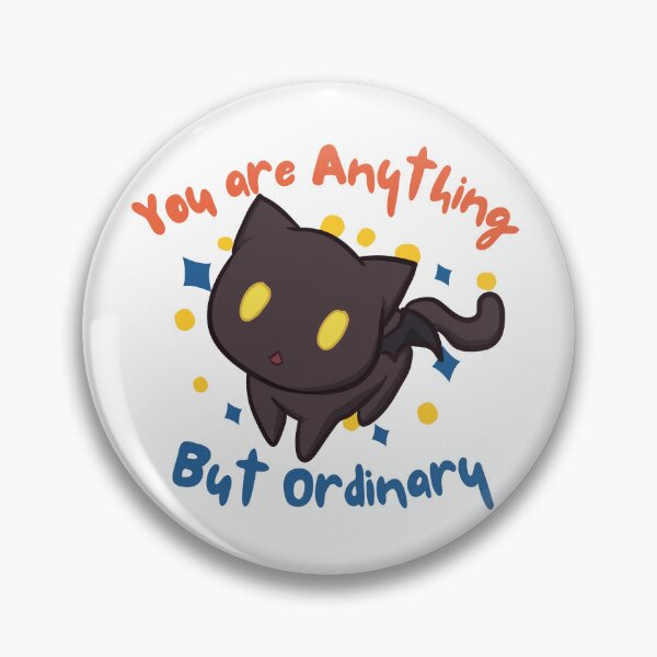 Item preview, Anime Cat Emote | You are Anything but Ordinary | Inspirational Anime Text designed and sold by BBMarioni.
