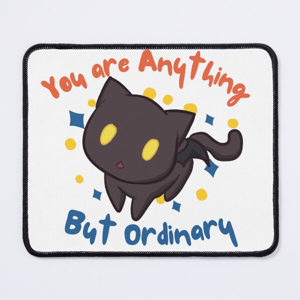 Item preview, Anime Cat Emote | You are Anything but Ordinary | Inspirational Anime Text designed and sold by BBMarioni.