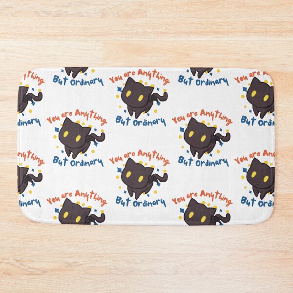 Item preview, Anime Cat Emote | You are Anything but Ordinary | Inspirational Anime Text designed and sold by BBMarioni.