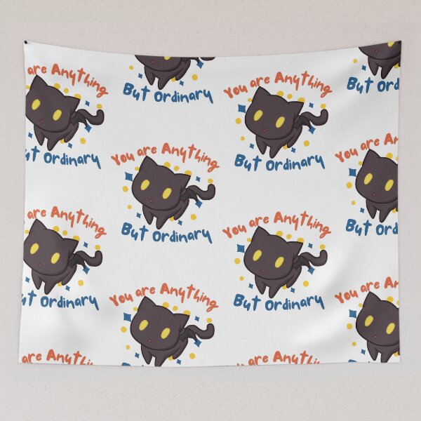 Item preview, Anime Cat Emote | You are Anything but Ordinary | Inspirational Anime Text designed and sold by BBMarioni.