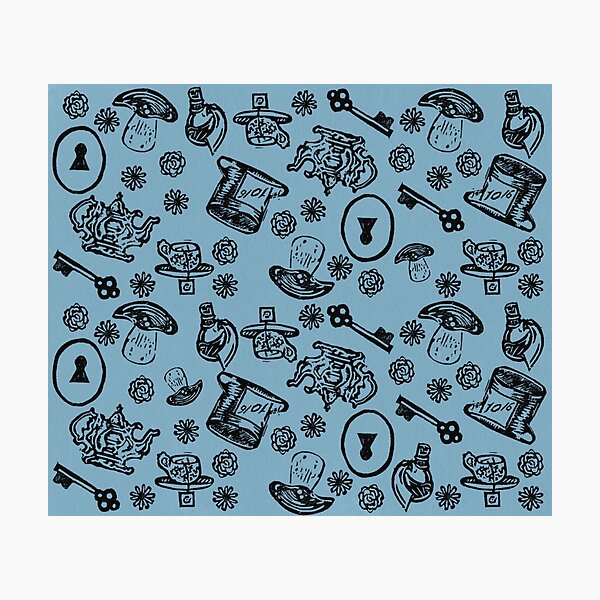 Item preview, Wonderland (blue) designed and sold by Anobledesigner.