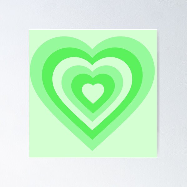 Item preview, Y2K Heart Neon Green designed and sold by tangelos.