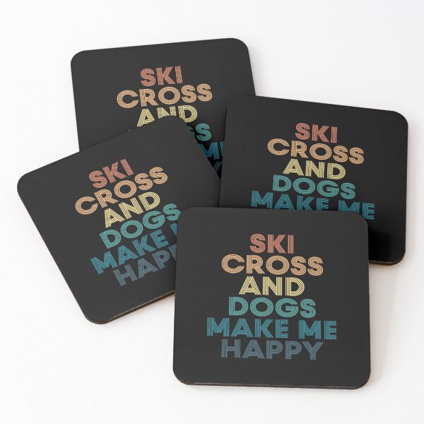 Item preview, Ski cross And Dogs Make Me Happy- Gift for Ski cross & Dogs Fans designed and sold by kindxinn.