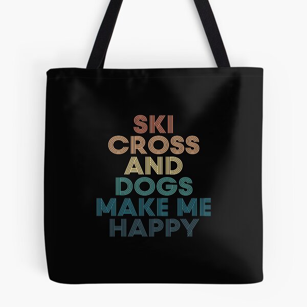 Item preview, Ski cross And Dogs Make Me Happy- Gift for Ski cross & Dogs Fans designed and sold by kindxinn.
