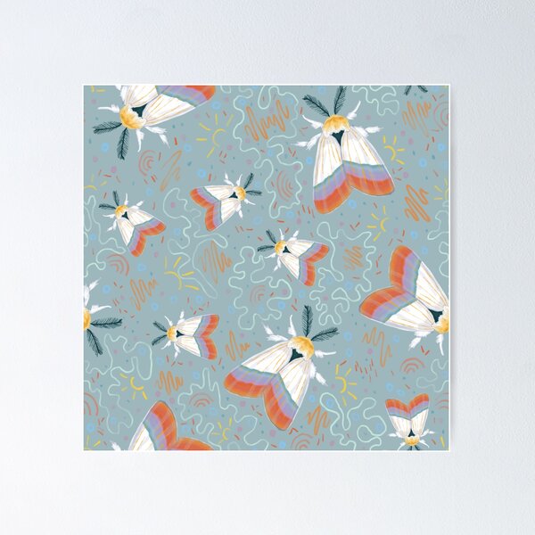 Item preview, Sunset Moth Pattern designed and sold by misslovelymess.