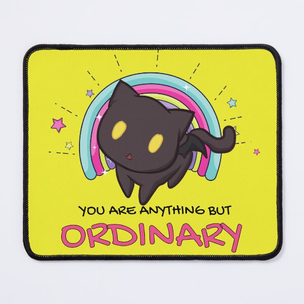 Item preview, Inspirational Anime Cat | You are Anything but Ordinary | Inspirational Anime Text designed and sold by BBMarioni.