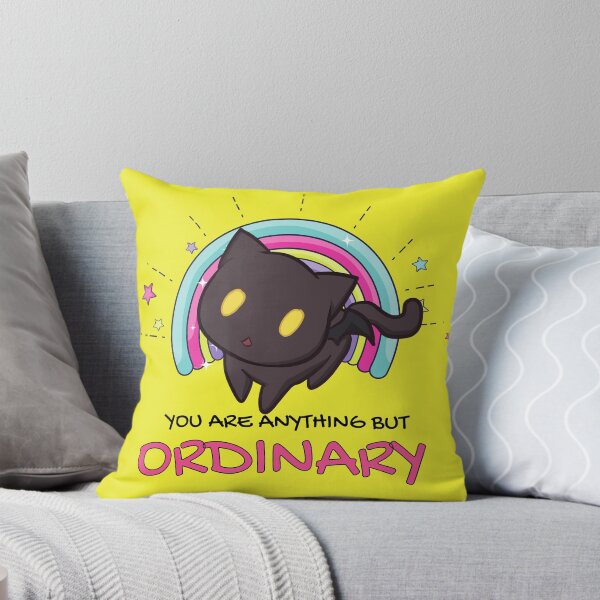 Item preview, Inspirational Anime Cat | You are Anything but Ordinary | Inspirational Anime Text designed and sold by BBMarioni.