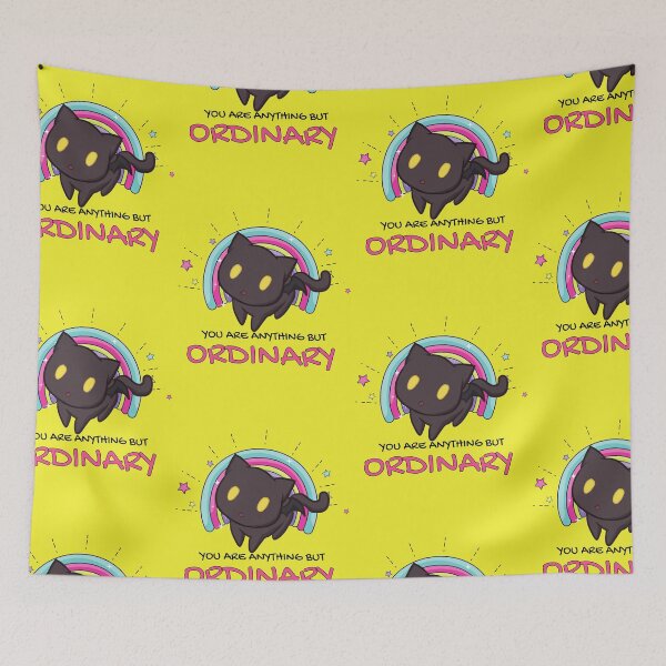 Item preview, Inspirational Anime Cat | You are Anything but Ordinary | Inspirational Anime Text designed and sold by BBMarioni.