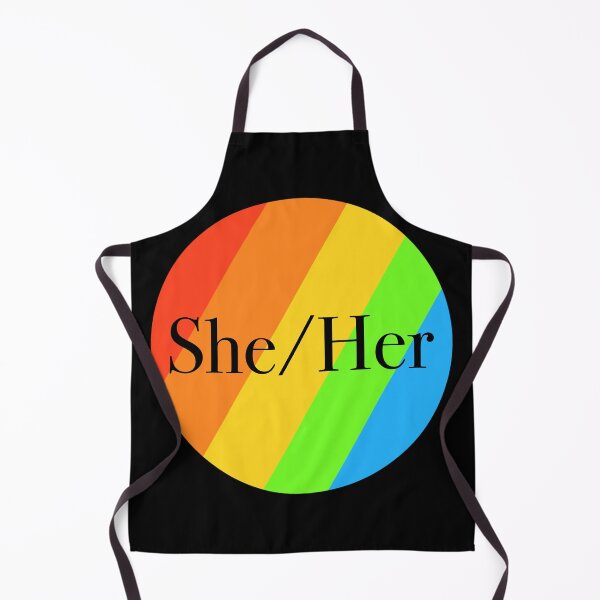 Item preview, She/Her Pronoun Badge designed and sold by LittleWormTrading.