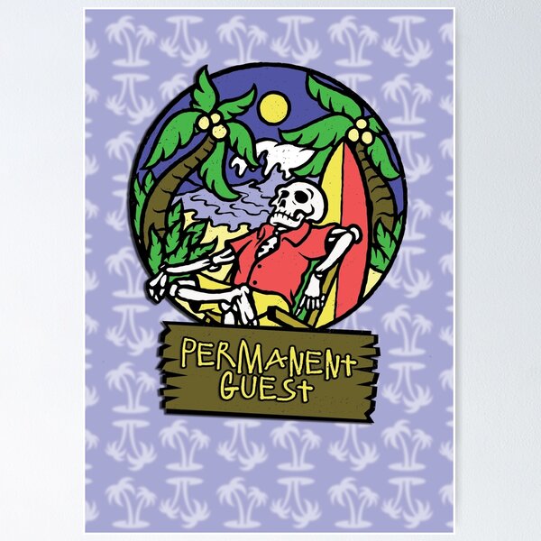 Item preview, Permanent Guest Skelton on Summer Surf Vacation designed and sold by CRHPOD20.