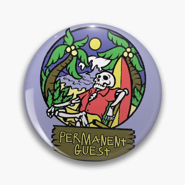 Item preview, Permanent Guest Skelton on Summer Surf Vacation  designed and sold by CRHPOD20.